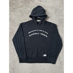 Rare Mens MOSTLY HEARD RARELY SEEN SWEATER X HOODIE HYBRID, Size L